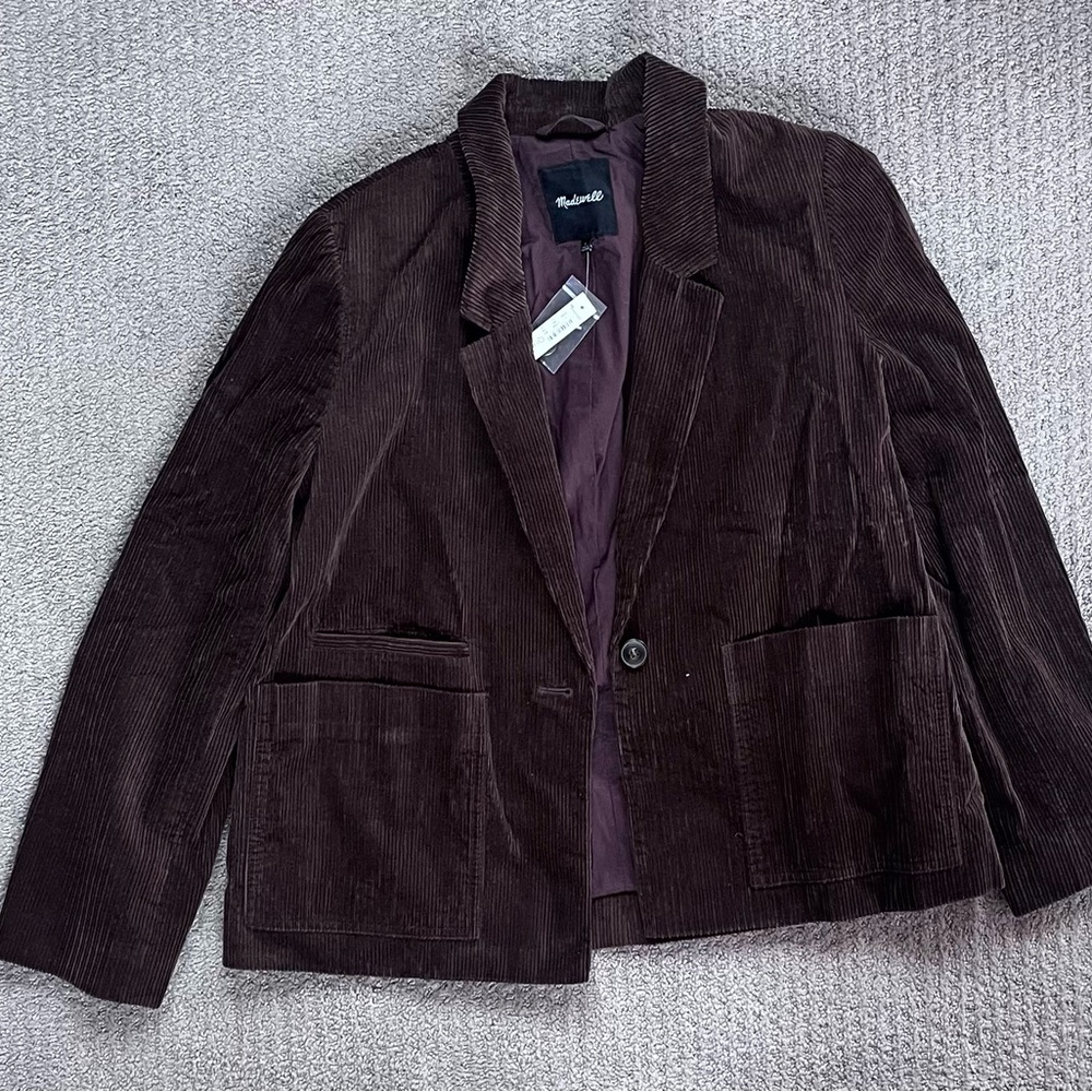 Madewell Chocolate Corduroy Jacket